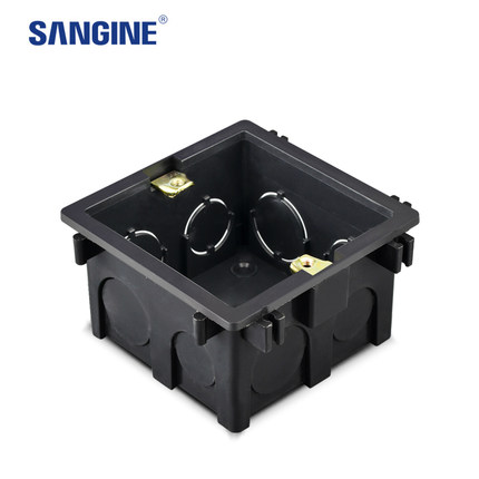 接线盒暗盒线盒底盒118型通用开关插座盒暗线盒暗装下线 四位大盒_7折