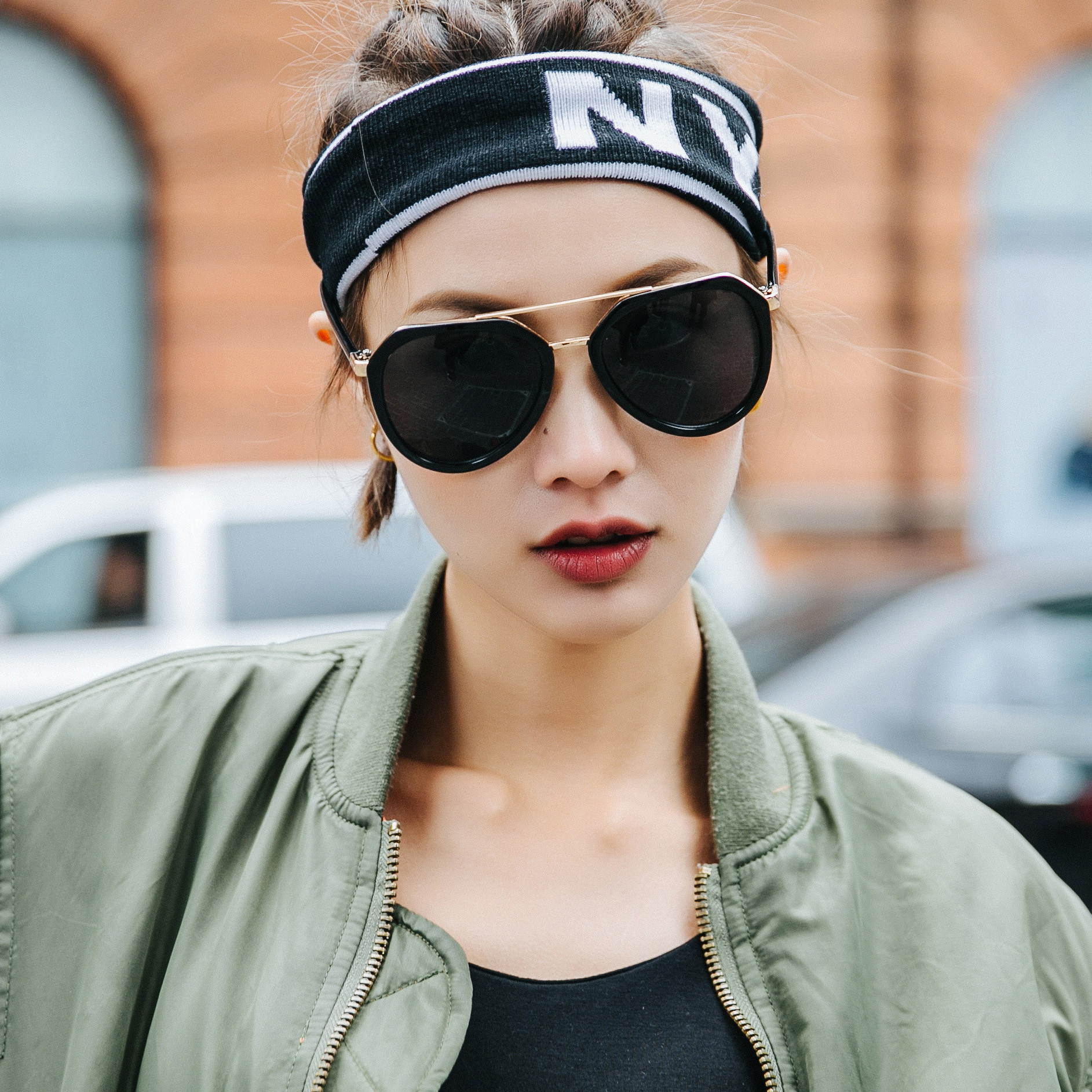 长脸_2019新款潮前卫女太阳镜圆脸复古墨镜女潮长脸近视墨镜方脸街拍