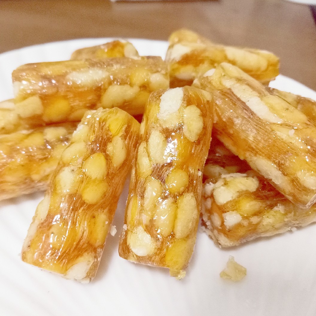 苏州特产纯手工独立包装特松条好吃的糖果松子糖松仁糖250g包邮