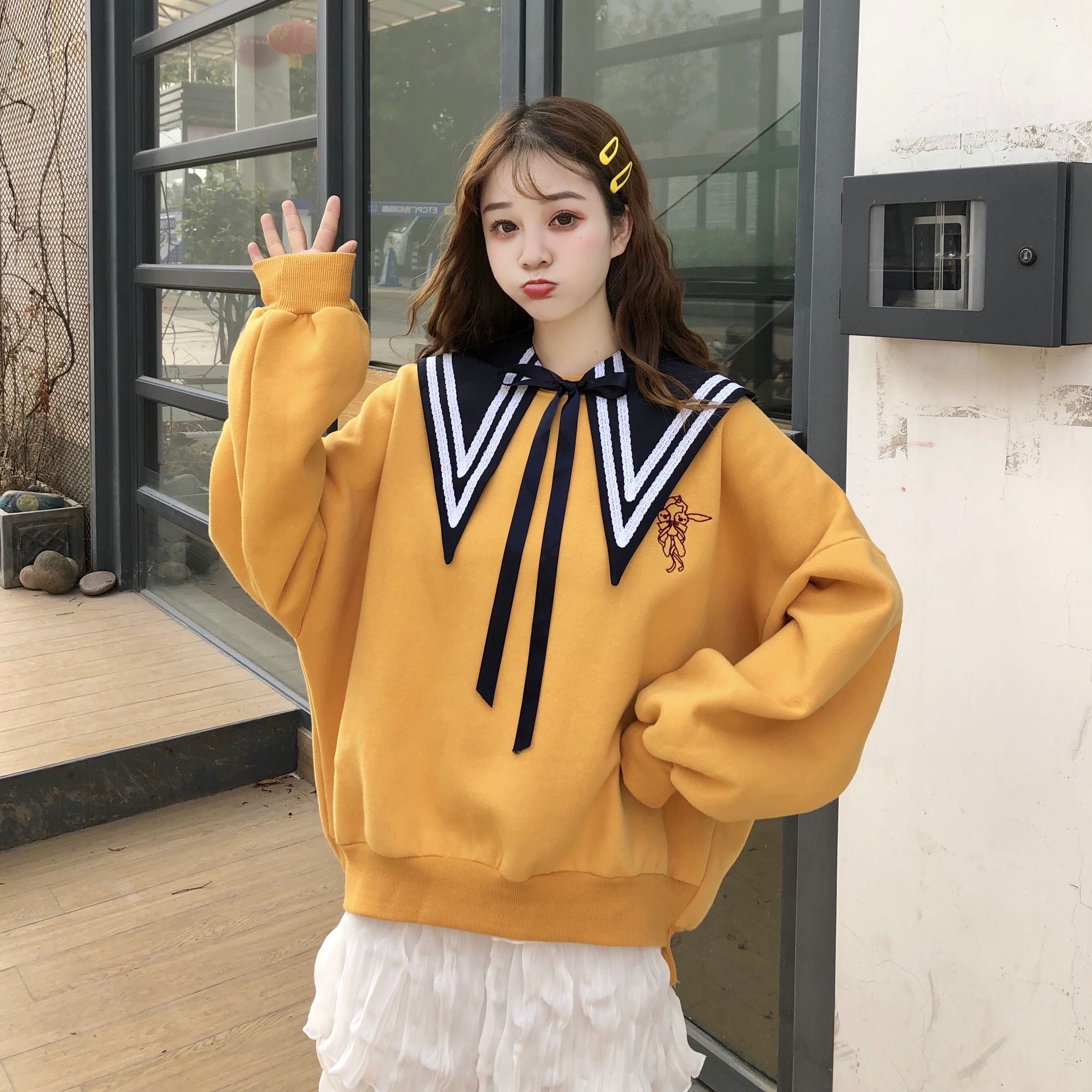 特价学生卫衣女 学院风