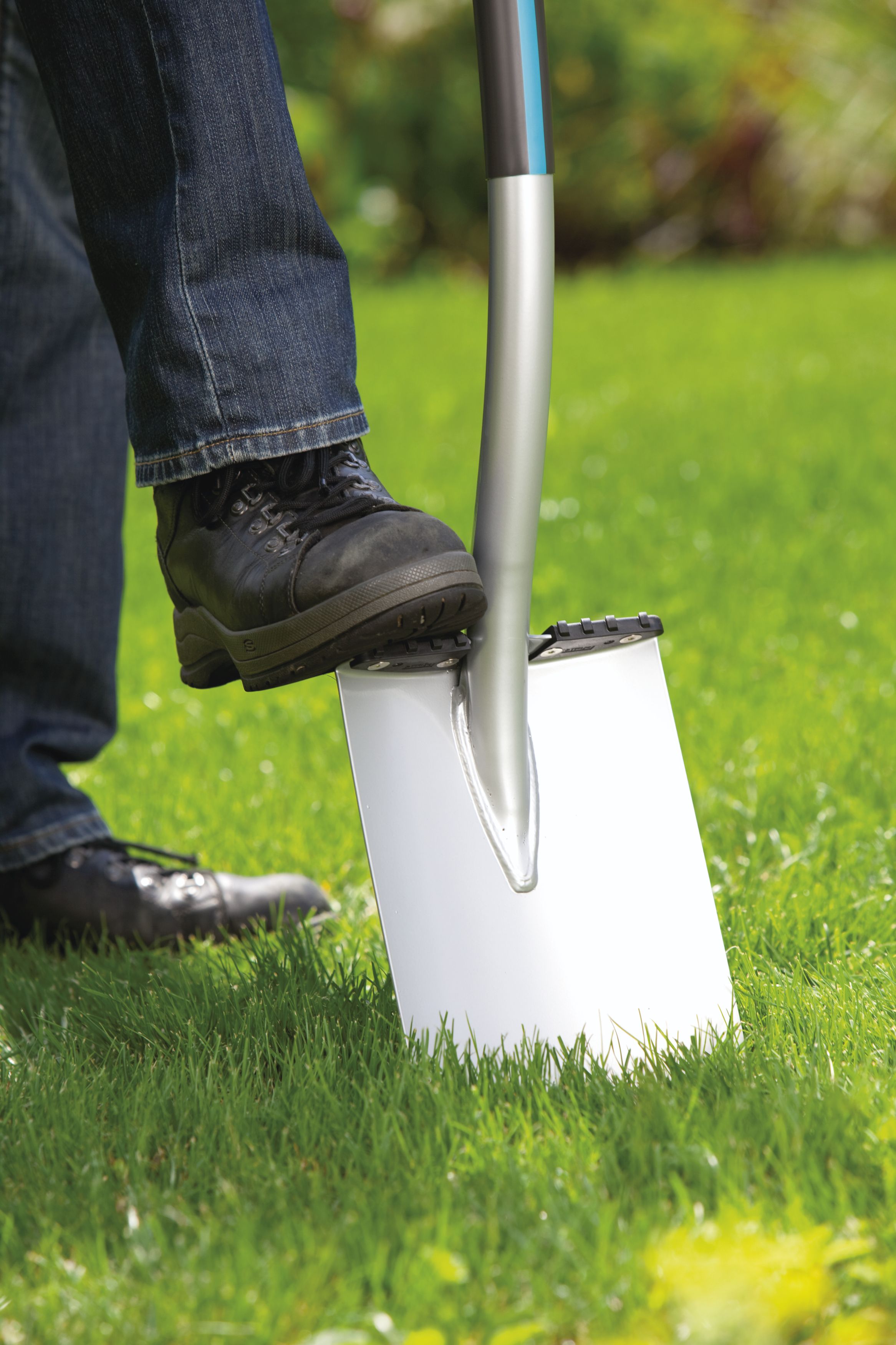 红点奖!德国进口嘉丁拿 种花挖土植树工具 加厚钢制园艺铁锹铲子