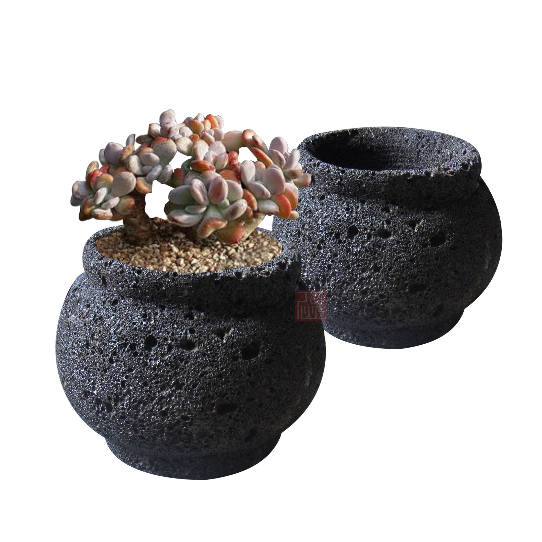 火山石花盆