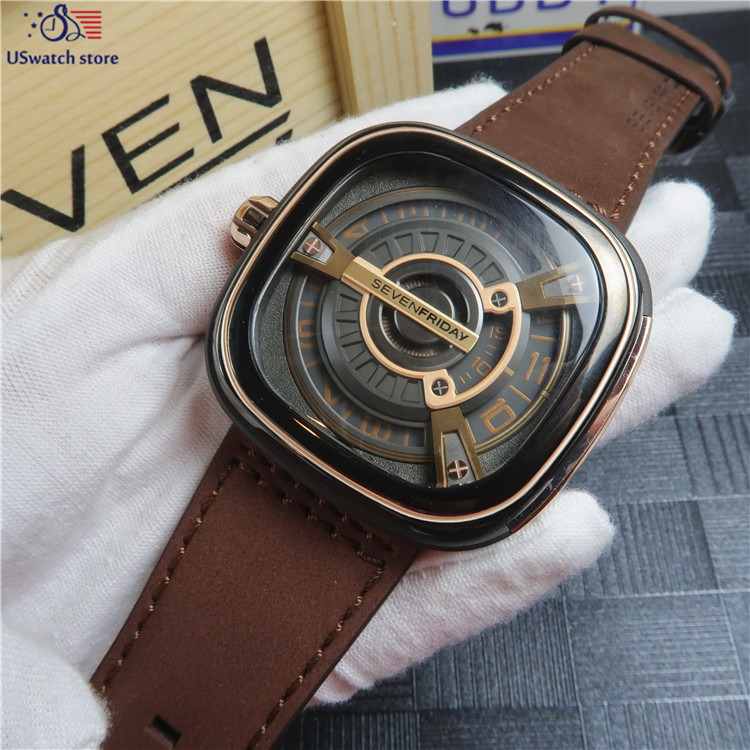 一折星期五手表男_seven friday 47mm 超火工业风七个星期五帅气方形