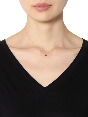 terra朱砂痣石榴石水滴项链送女友送闺蜜招桃花节日礼物