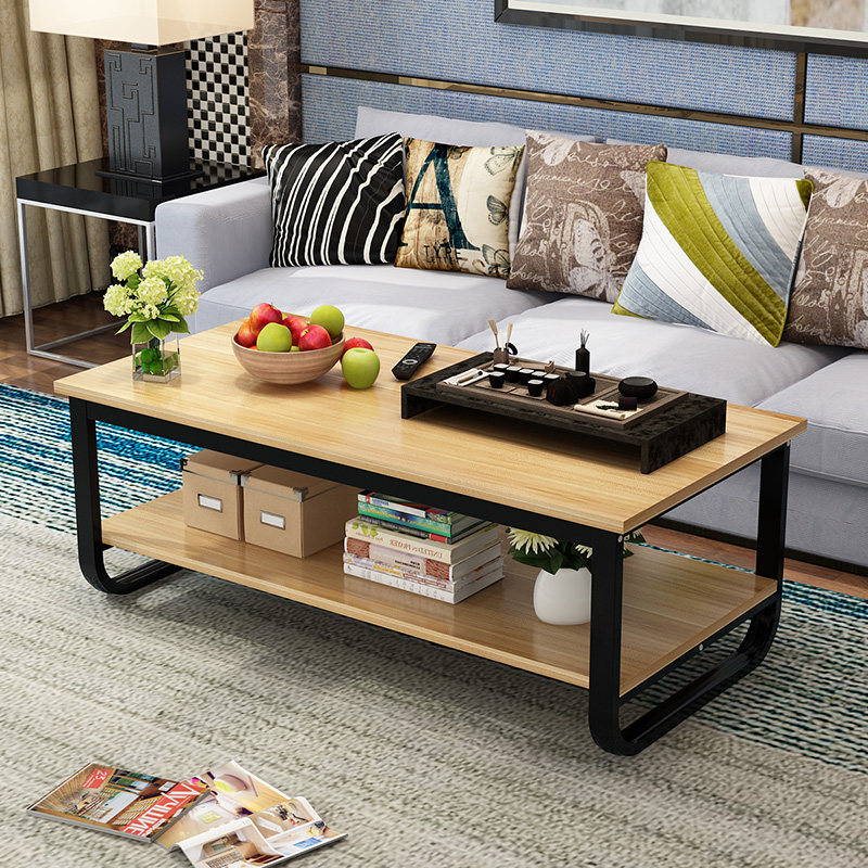 木质客厅小户型茶几长方形办公 创意小桌子茶桌优惠券