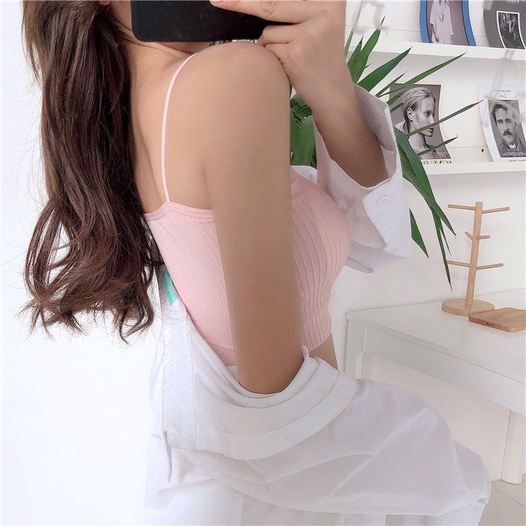 白色抹胸内衣无带
