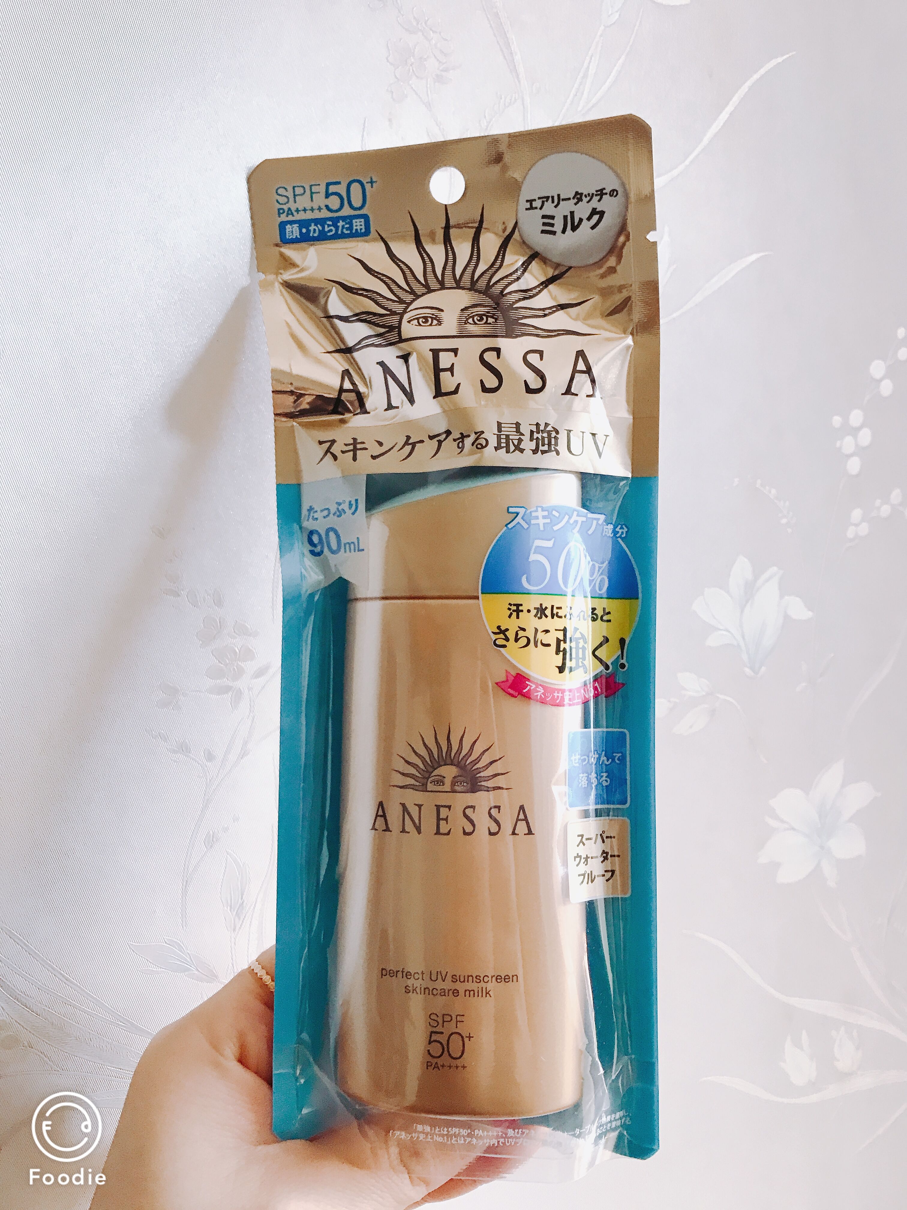 一折安耐晒90ml_韩国人肉代购 新款 资生堂安耐晒安热沙anessa金瓶