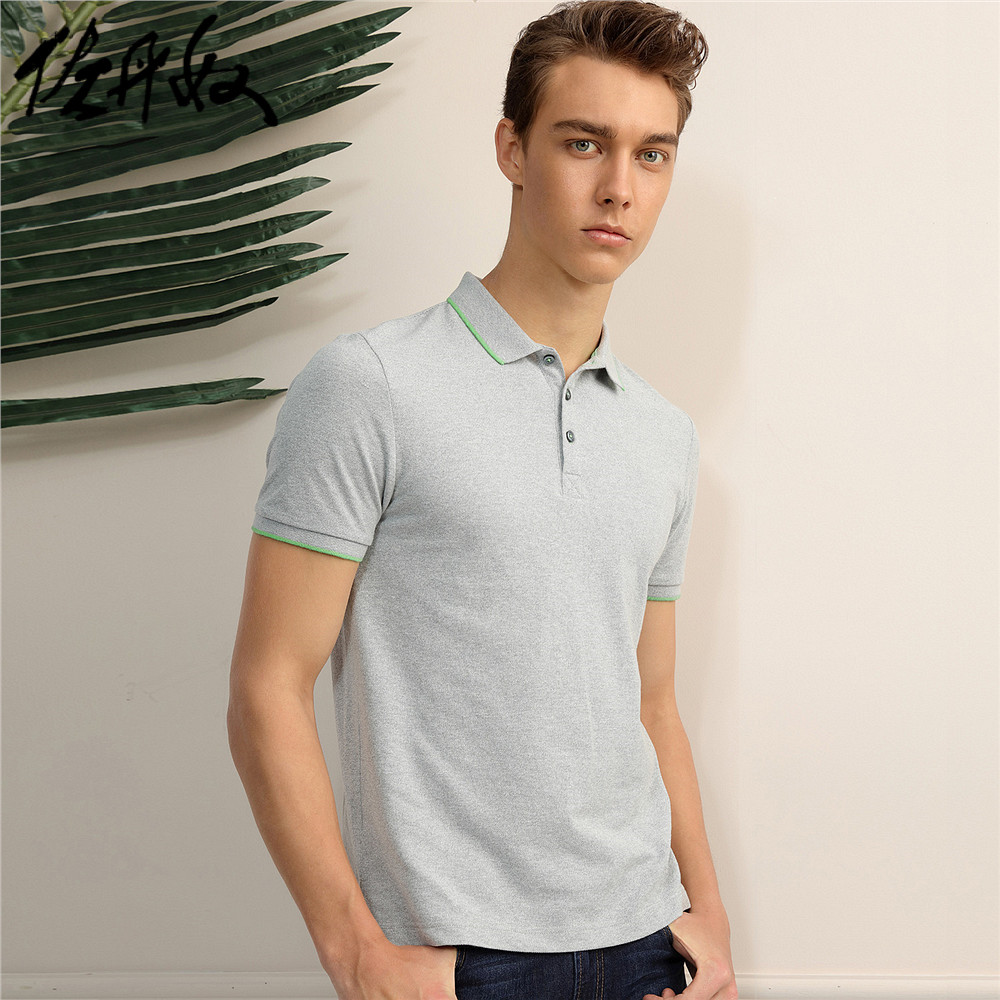 polo男装_佐丹奴polo衫 男装新款拼色修身保罗衫 男士polo衫 短袖