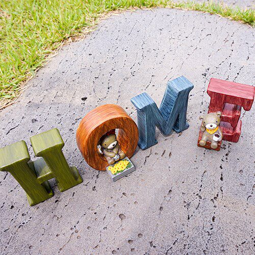 家居装饰home字母仿真雕刻木纹摆件 工艺品摆件 咖啡厅酒吧摆件