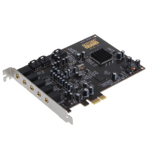 创新技术节奏蓝调 5.1声卡pci-e 豪华镀金版 pci-e内置电音声卡