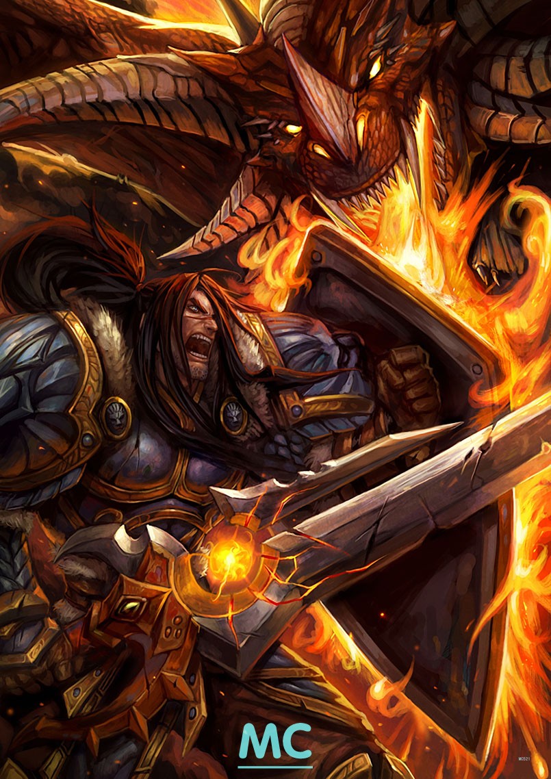 魔兽暴风_mc 521/瓦里安乌瑞恩 人王 暴风城国王 魔兽世界 wow/布画