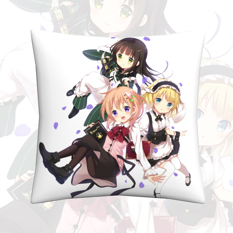 动漫方形抱枕 请问您今天要来点兔子吗 香风智乃 周边 宇治松千夜