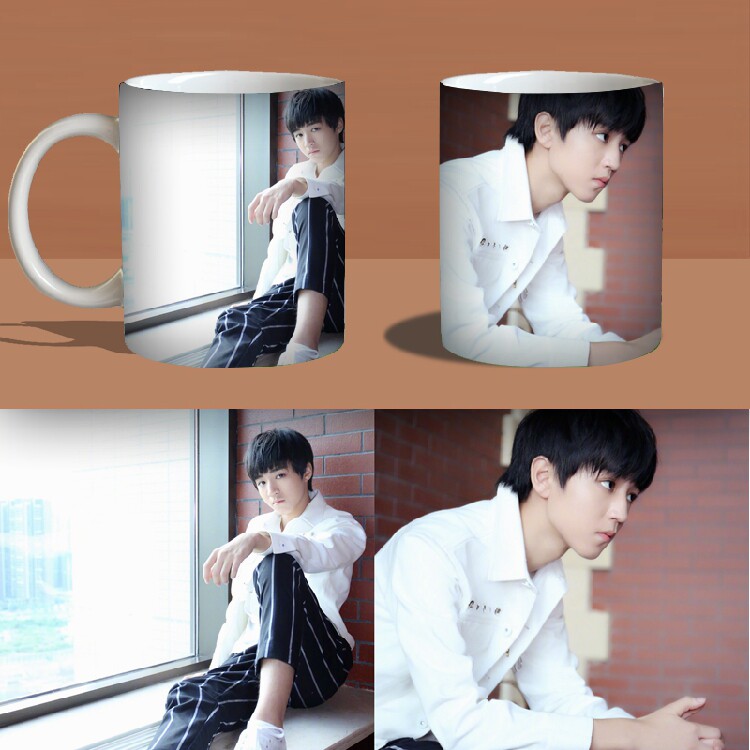 特价变色杯_王俊凯 tfboys 同款水杯子马克杯变色杯周边 mkb770优惠券