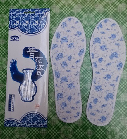 特价鞋垫包邮男_3双包邮步云青花瓷药物除臭鞋垫纳米防臭吸汗男士纯棉