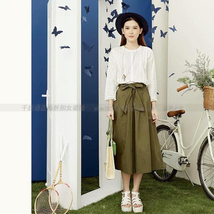 紫涵专柜正品折扣夏季新款唯美刺绣中袖文艺棉衬衫女装