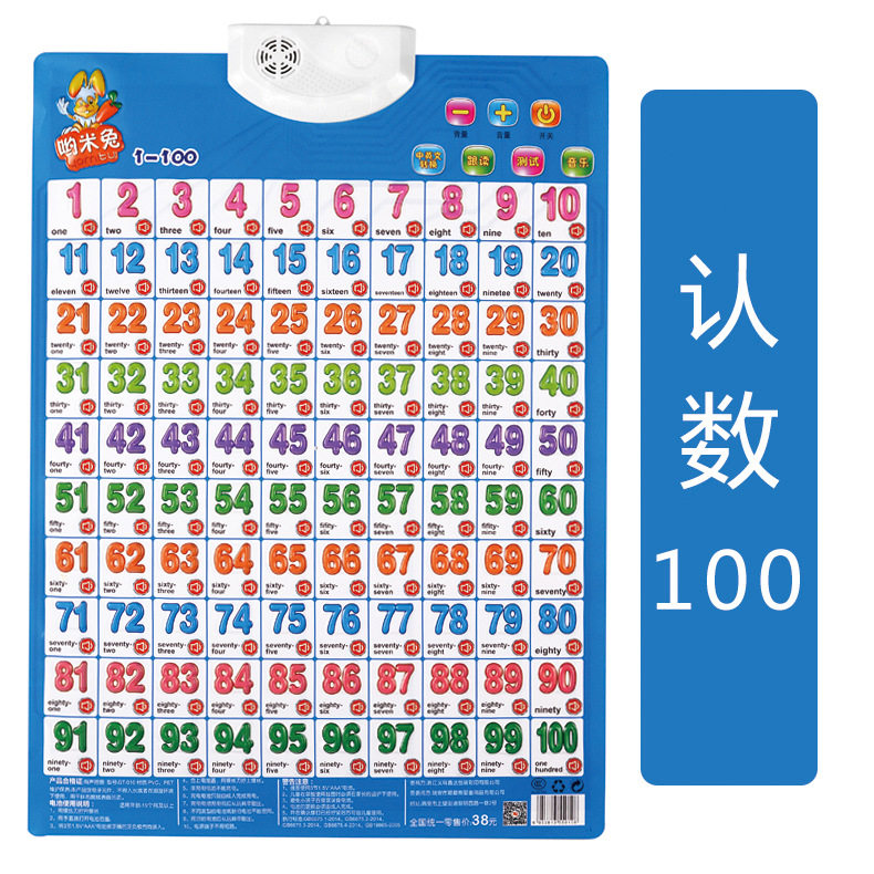 哟米兔儿童早教发声挂图 汉语拼音 识字语音有