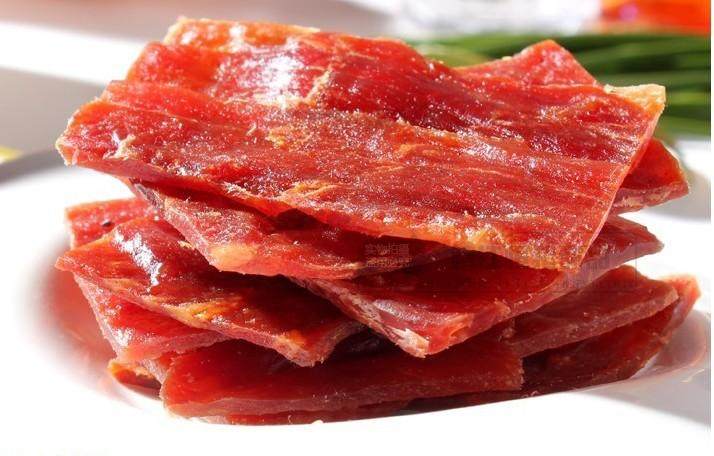 肉铺 猪肉脯 散装_靖江特产猪肉脯整片(包快递)散装肉铺正片方便链接