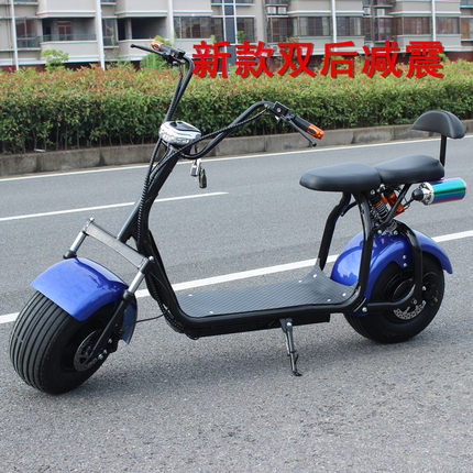 大哈电动车1000w电动自行车锂电池太子滑板车城市60代步车电瓶车_7折