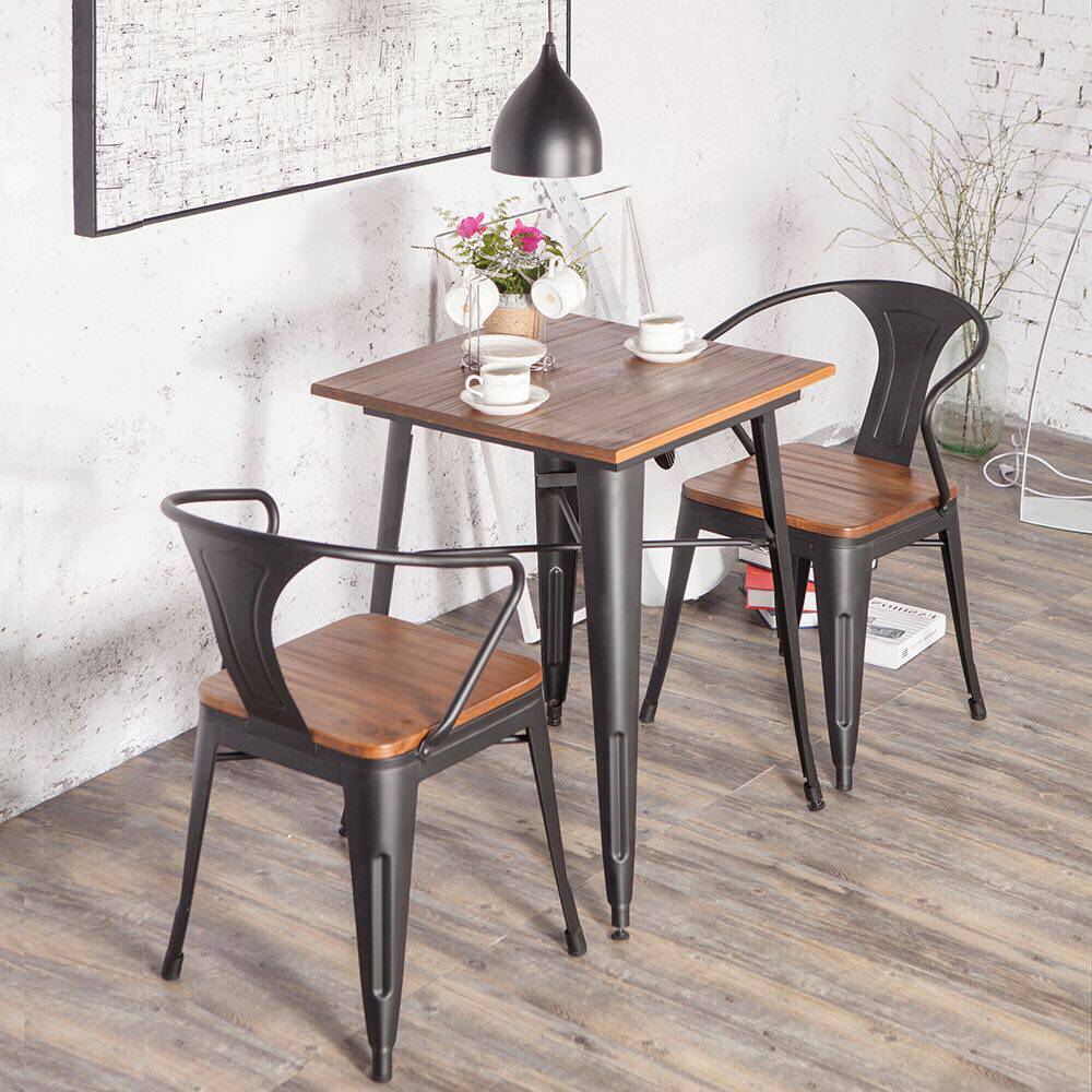 北欧简约做旧桌椅