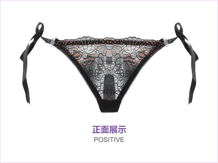 丁字裤女性感低腰蕾丝透明女士夏季薄内裤系带女t裤礼盒装星期裤购买