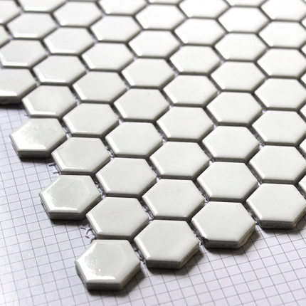 现代简约大八角马赛克卫生间地砖墙砖陶瓷八角砖 网格砖出口韩国_不