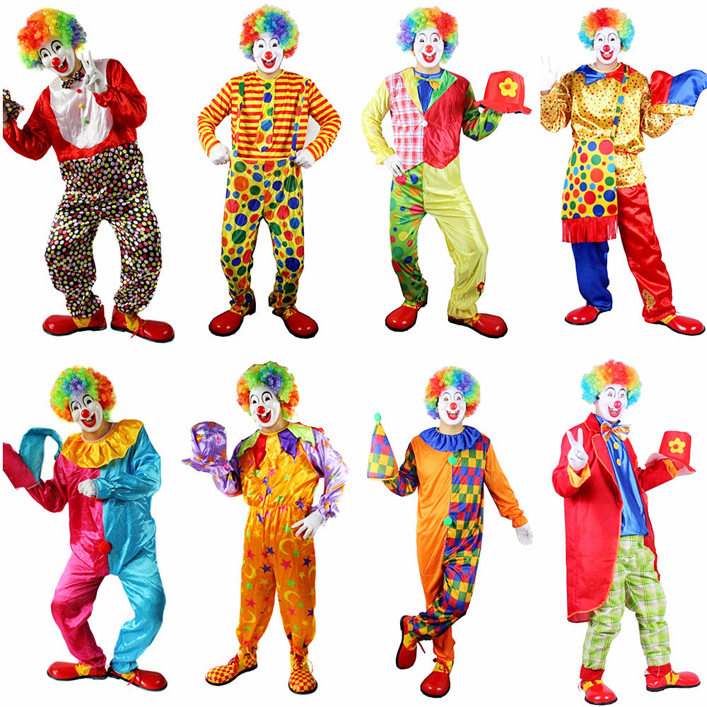 小丑服_林芳560g万圣节小丑服装装扮小丑针织衫衣服服装套装燕尾小丑