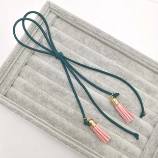 复古长流苏发绳头饰韩国个性头绳简约学生发圈小清新森女系长皮筋