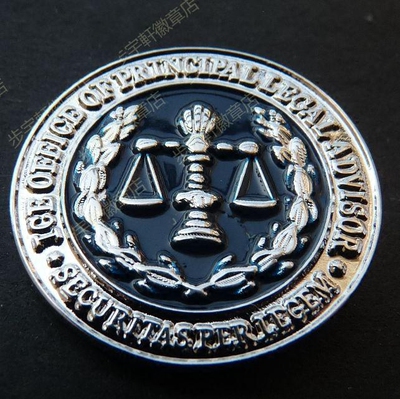 美国土安全部海关总署首席法律顾问办公室律师徽章文玩衬衫配饰