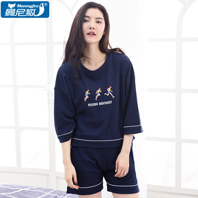 运动短裤女棉七分