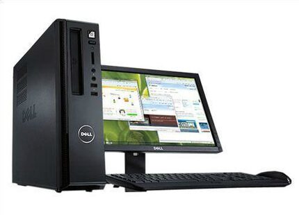 二手台式电脑主机整机戴尔全套双核e7400/4g/160g/19寸宽屏包邮_7折