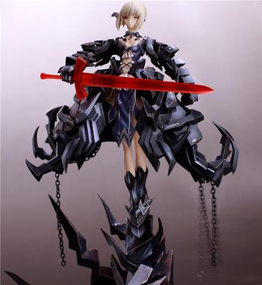 国产优质版 fate/stay night 黑塞巴卑王 saber huke吾王手办模型