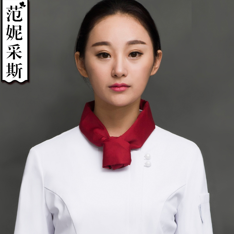 西餐厅男女厨师棉汗巾厨房三角巾