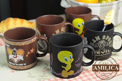 美国华纳warnerbros卡通磨砂马克杯马克杯水杯|咖啡杯|牛奶早餐杯