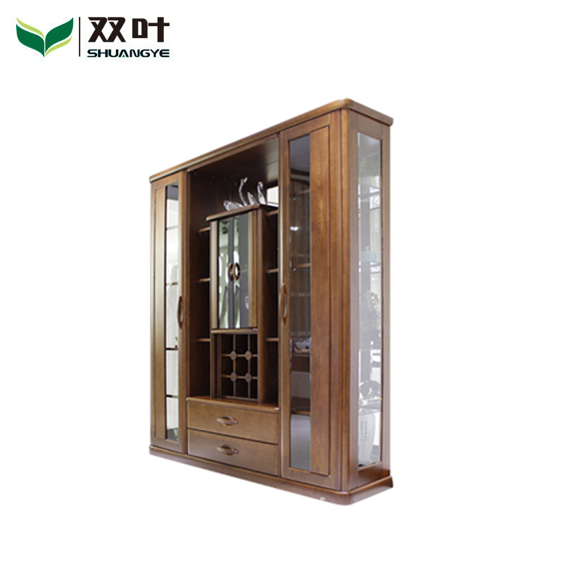 双叶实木中式酒柜cgj01d0