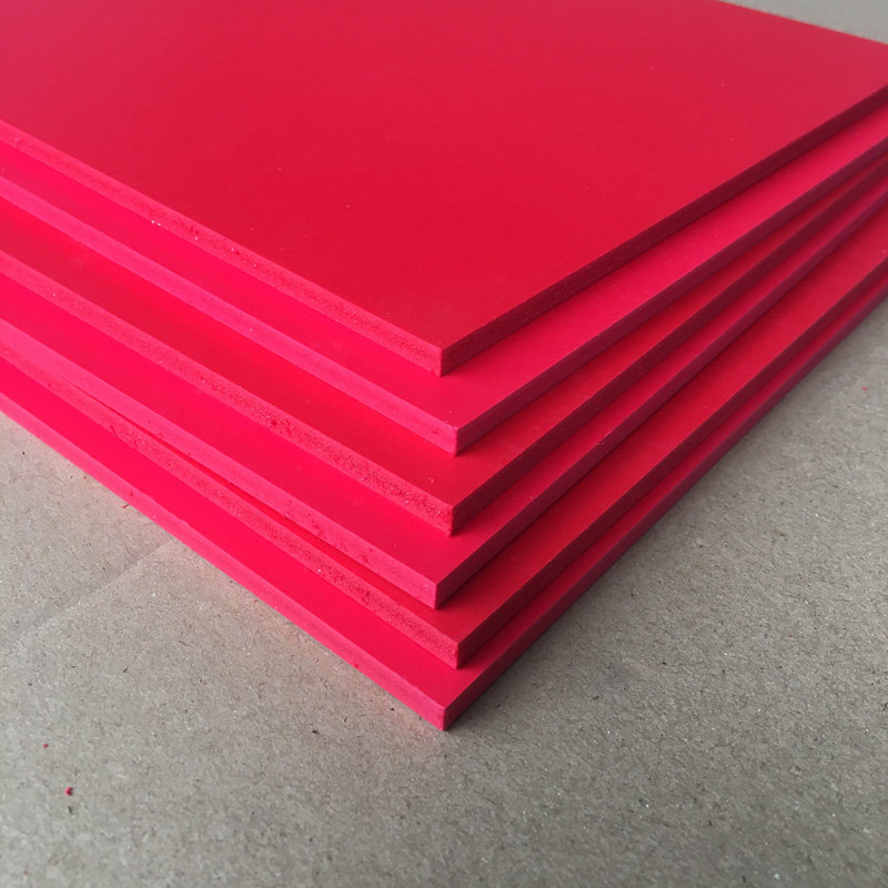 红色pvc发泡板安迪板雪弗板建筑沙盘模型材料硬泡沫板cos道具制作