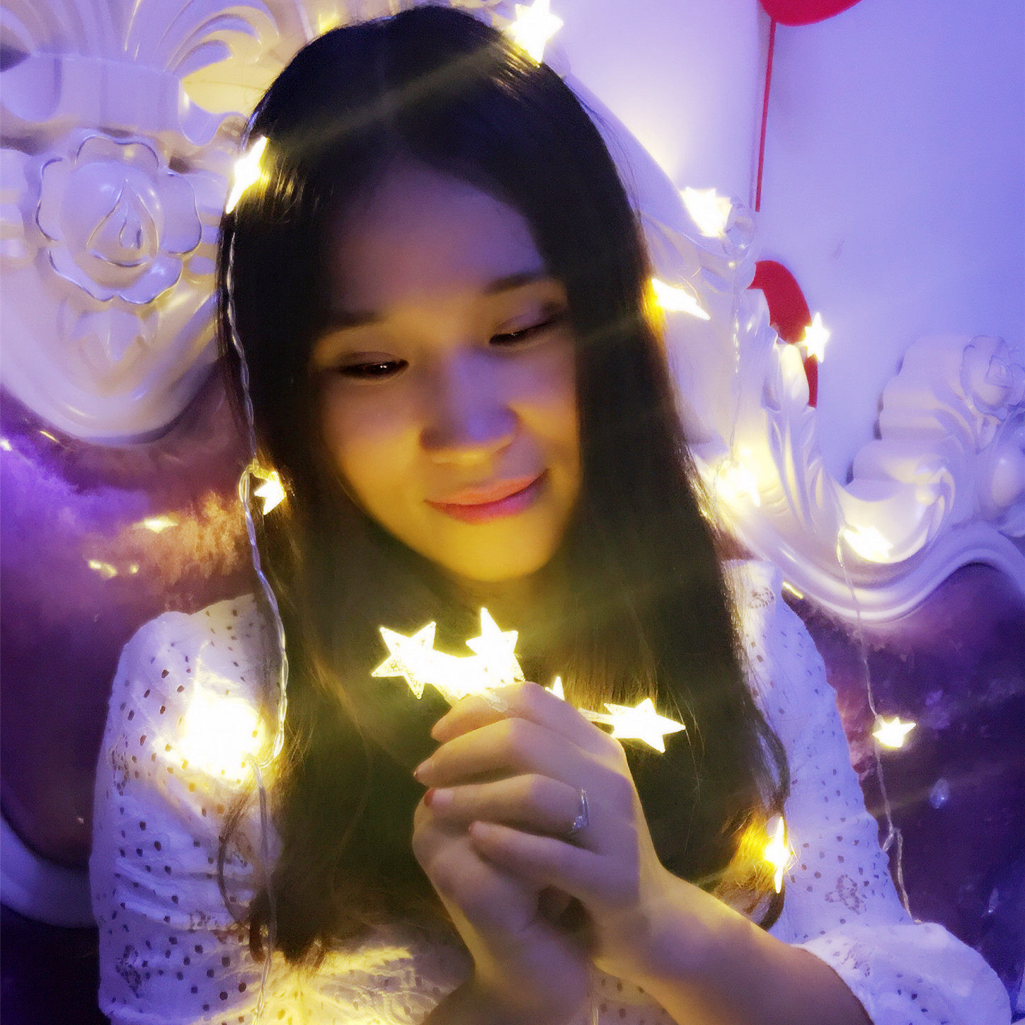 火烈鸟装饰灯_led星星火烈鸟串灯chic自拍照ins风少女心房间布置背景