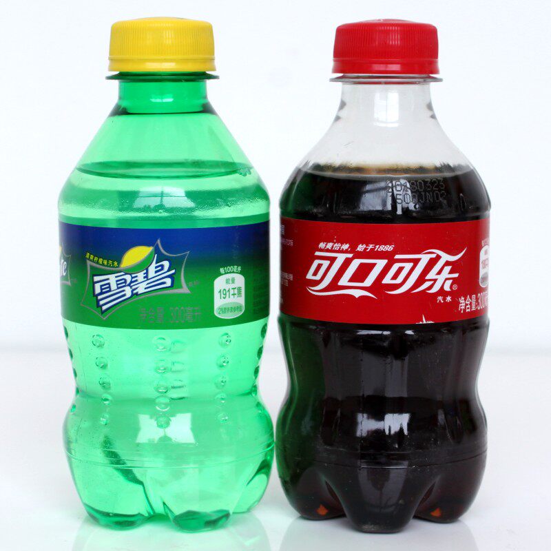 可口可乐公司 小瓶可乐迷你装碳酸饮料300ml*7瓶 散装