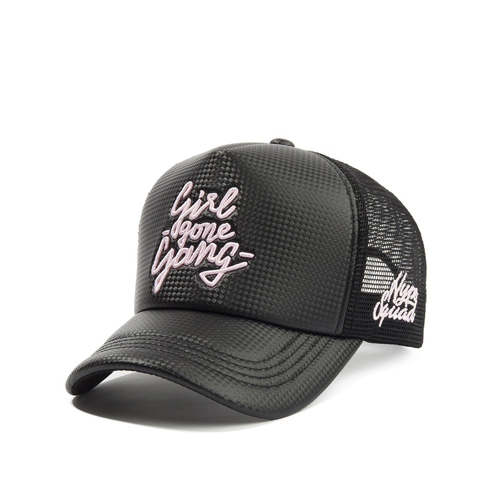 韩国代购flipper棒球帽子男女透气网帽卡车机车帽硬顶弯檐鸭舌帽