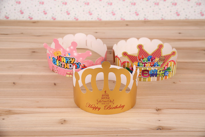 happy birthday喜庆生日礼物 纸生日头饰生日帽 生日派对用品