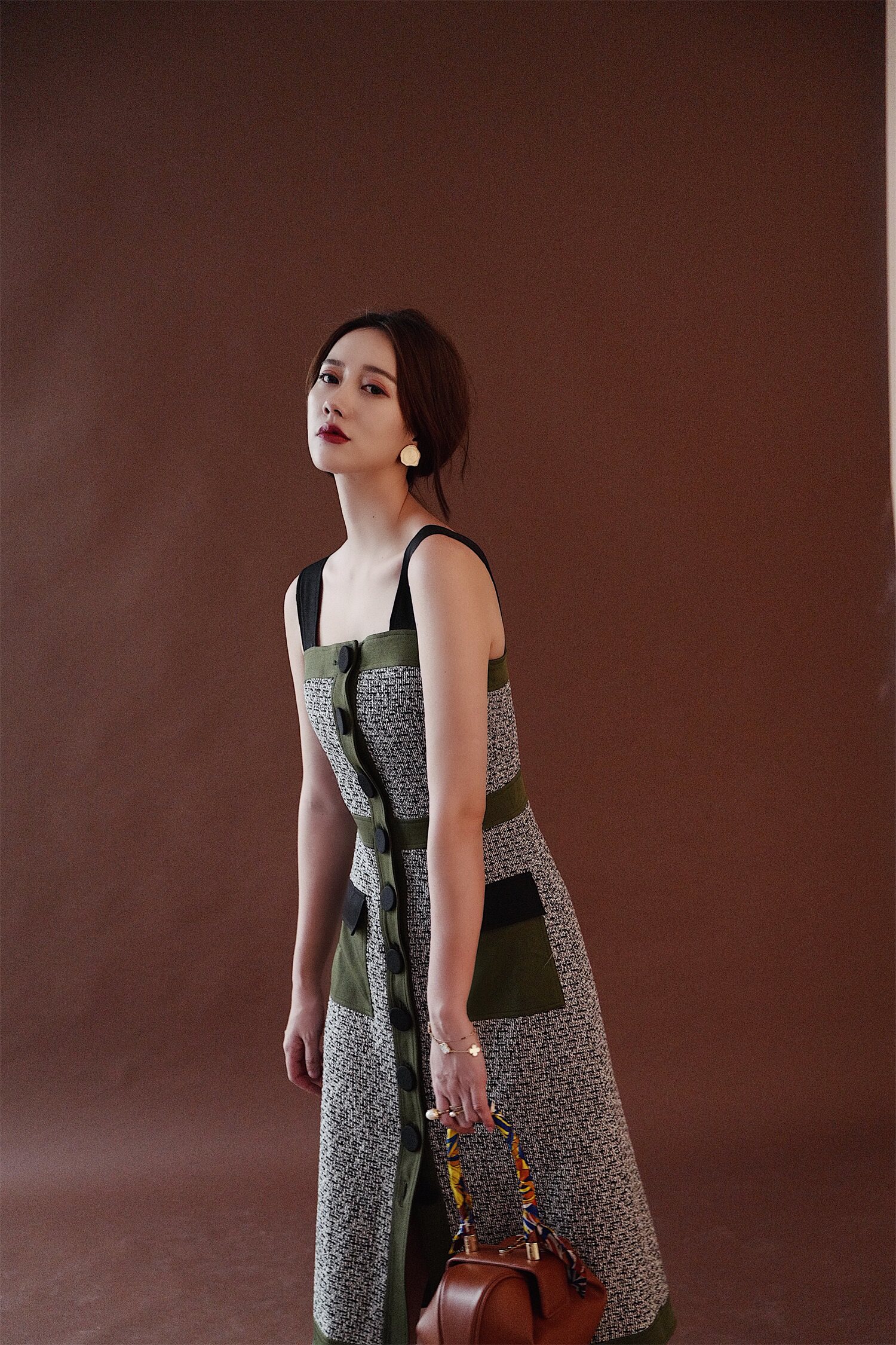 helaine/气场女王小香风吊带裙女冬季vintage编织背心连衣裙优惠券