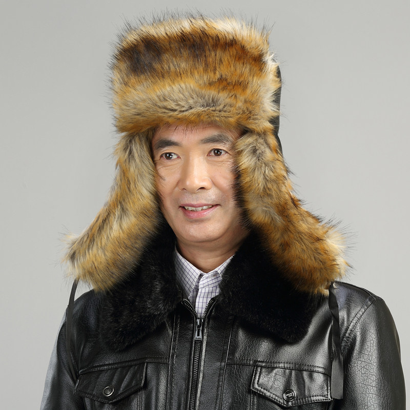 雷锋帽男 韩版_2017新款韩版整皮仿狐狸毛雷锋帽男女士东北加厚骑车