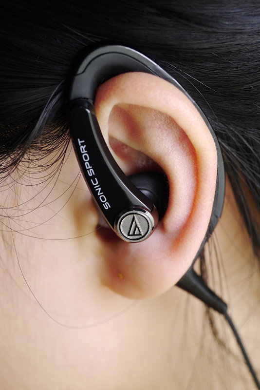 铁三角耳挂式耳机athsport1is