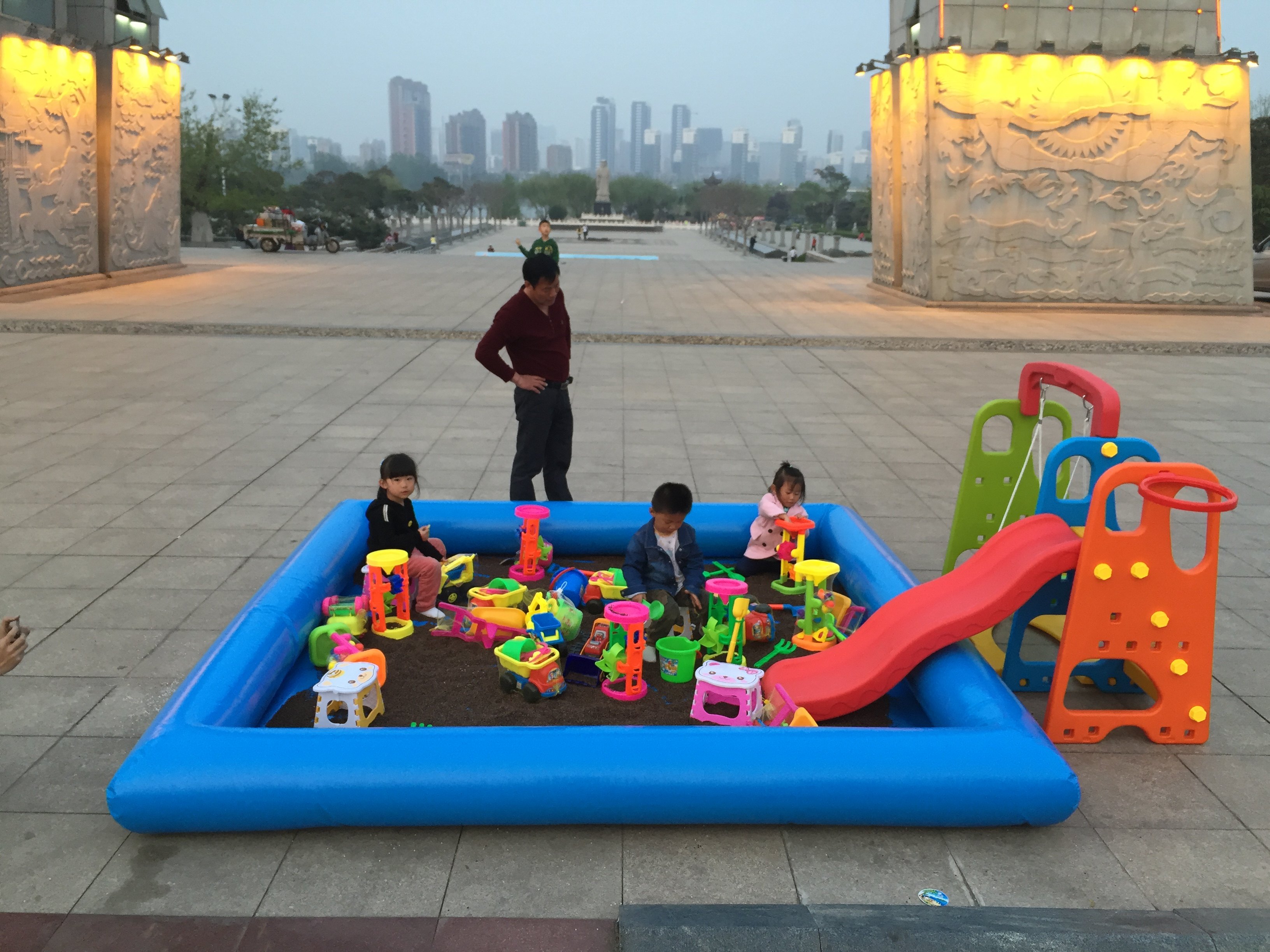 儿童决明子玩具沙池套装沙滩玩具池宝宝沙漏玩沙子家用室内20斤装