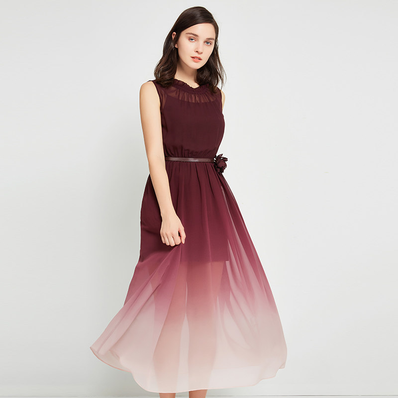 莫代尔背心长裙2018夏季新款女装韩国宽松黑色无袖大摆连衣裙气质