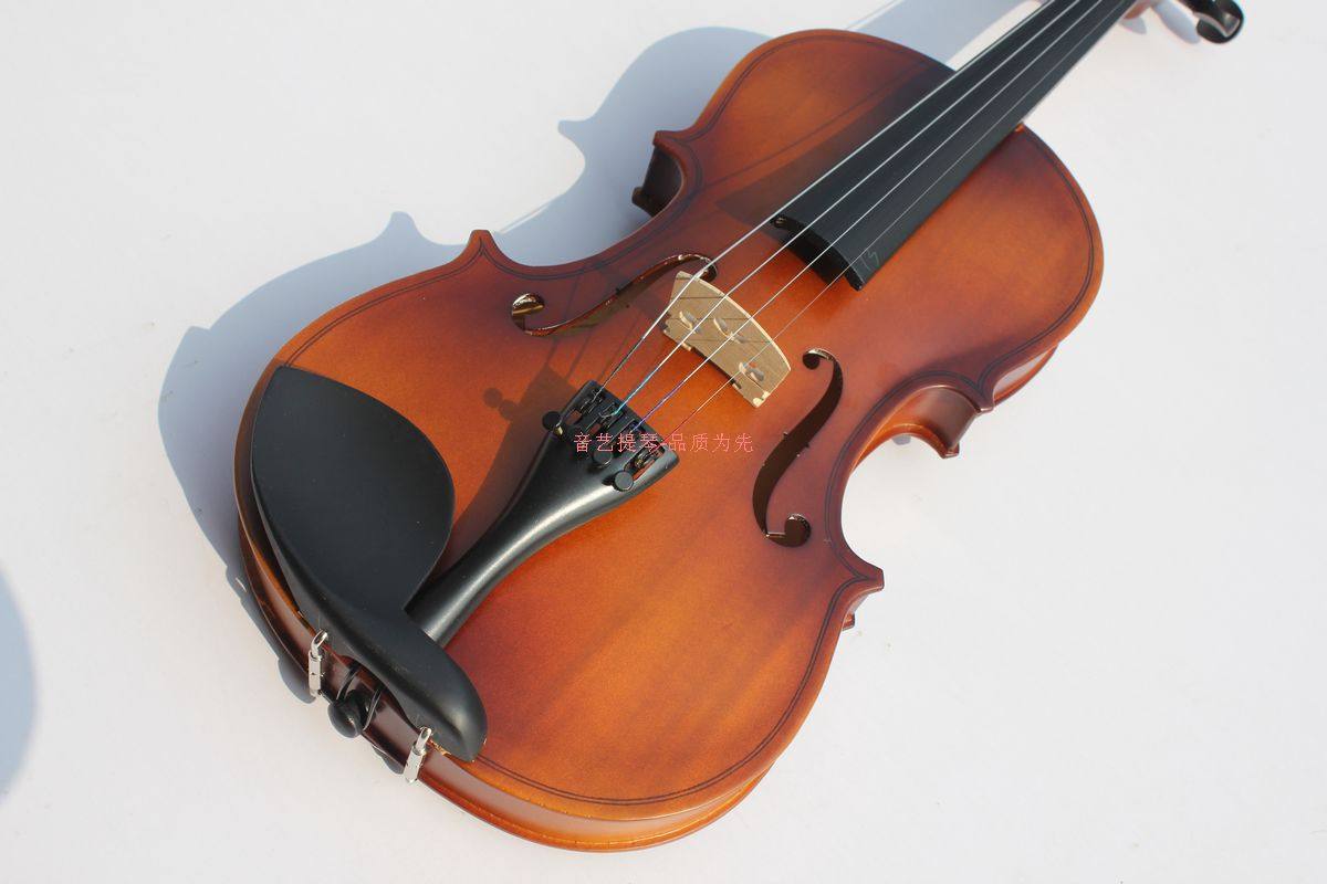 华乐小提琴手工实木高档亚光 小提琴成人儿童初学者专业考级乐器