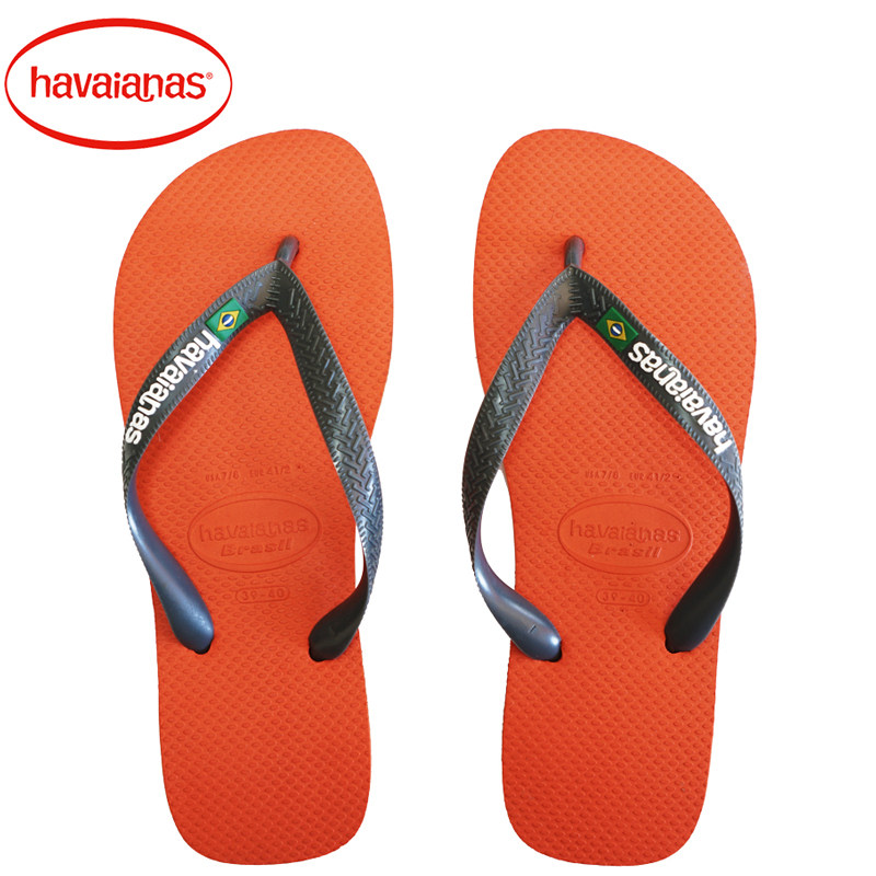 2018新款havaianas brasil logo人字拖巴西国旗正品哈瓦那人字拖