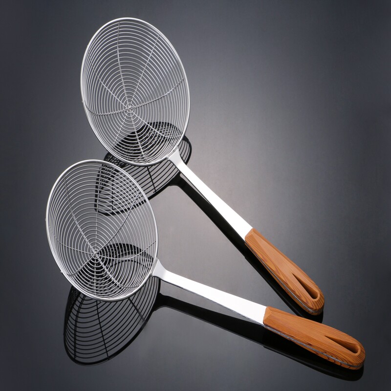 特不_家用厨房加固不锈钢长柄漏勺特大中小号笊篱过滤网线漏勺火锅捞