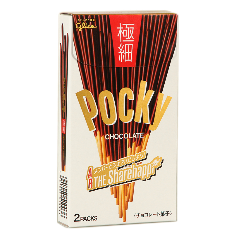 日本格力高glico pocky百奇极细巧克力棒
