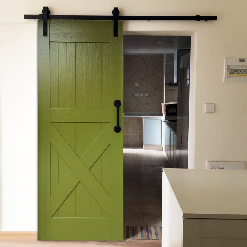 工业风格木门简欧风格卧室门室内门彩色门定制非标门黄色绿色