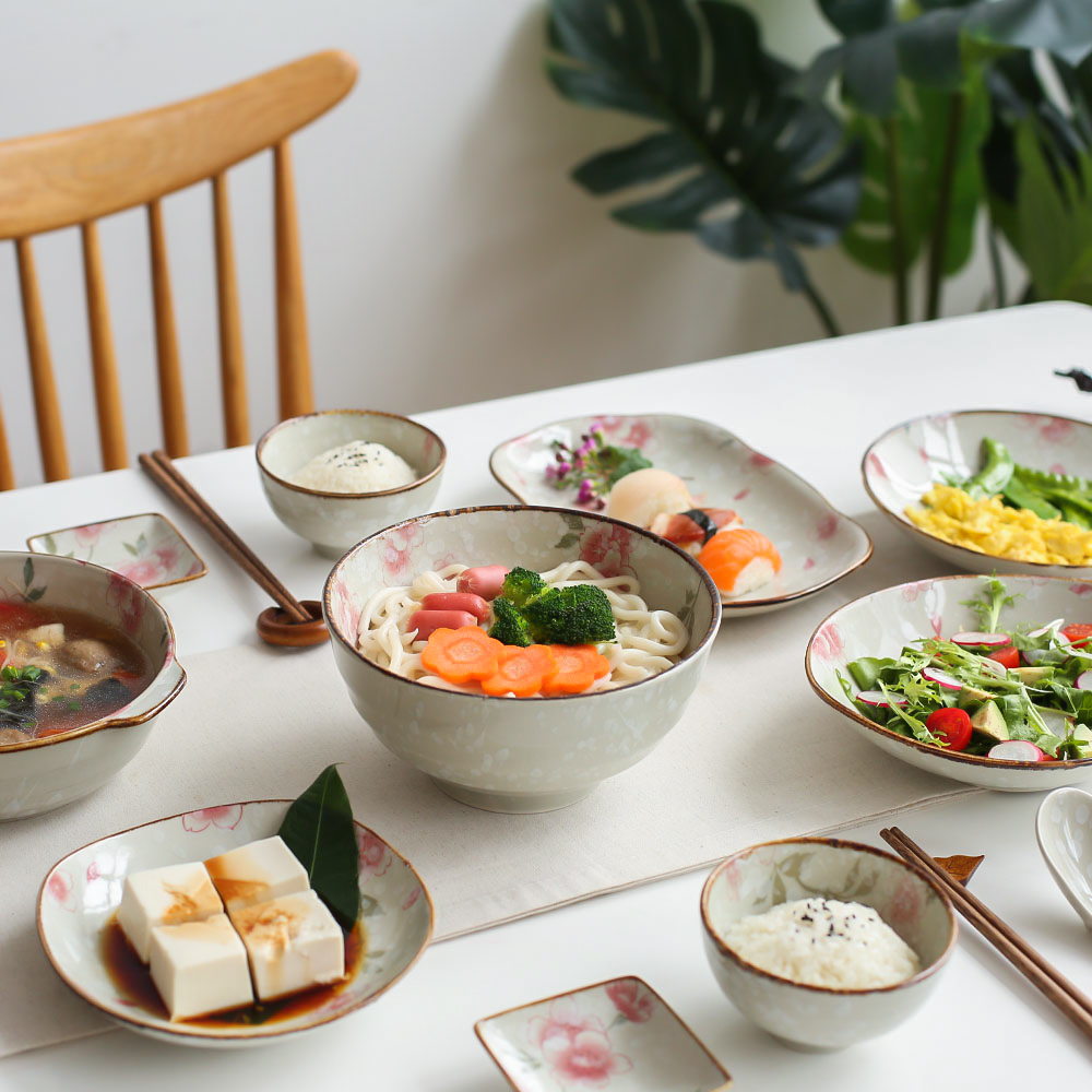 川岛屋漫舞樱花日式陶瓷30头餐具